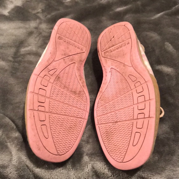 Sperry Top-Sider  Leather Pink Sparkle WMNS sz 9 - Picture 7 of 7